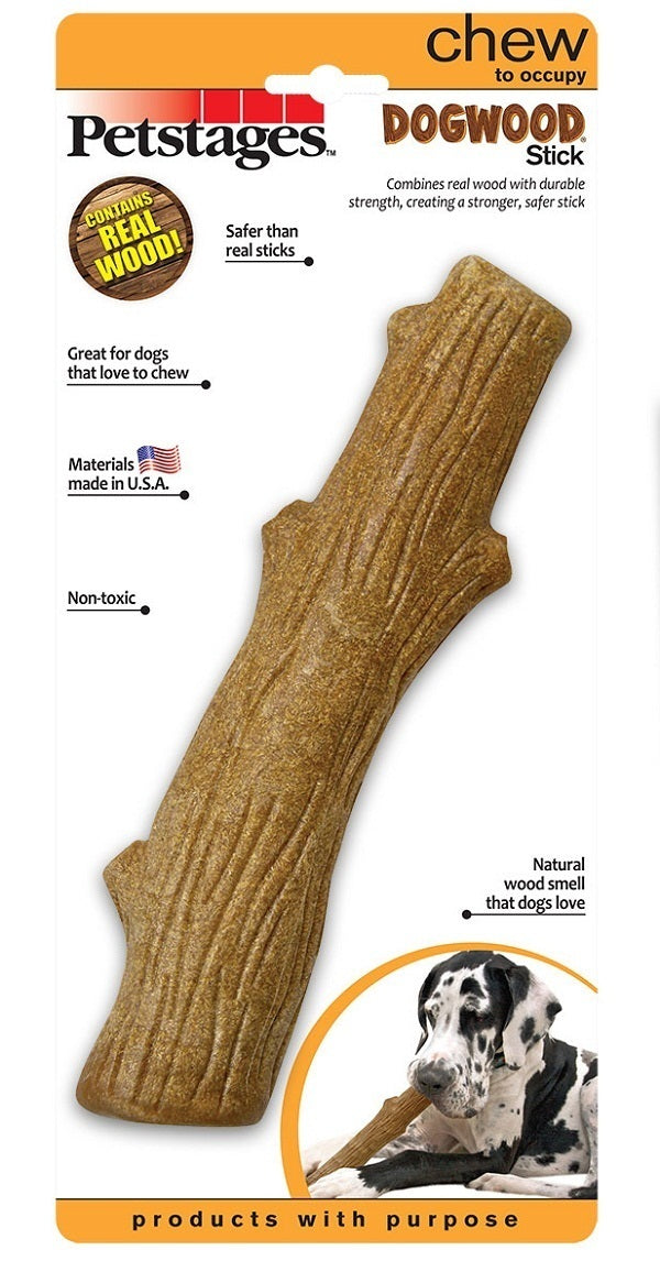 Petstages Dogwood Wood Alternative Dog Chew Toy Original Stick