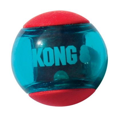 KONG Dog Toys Squeezz Action Ball Red