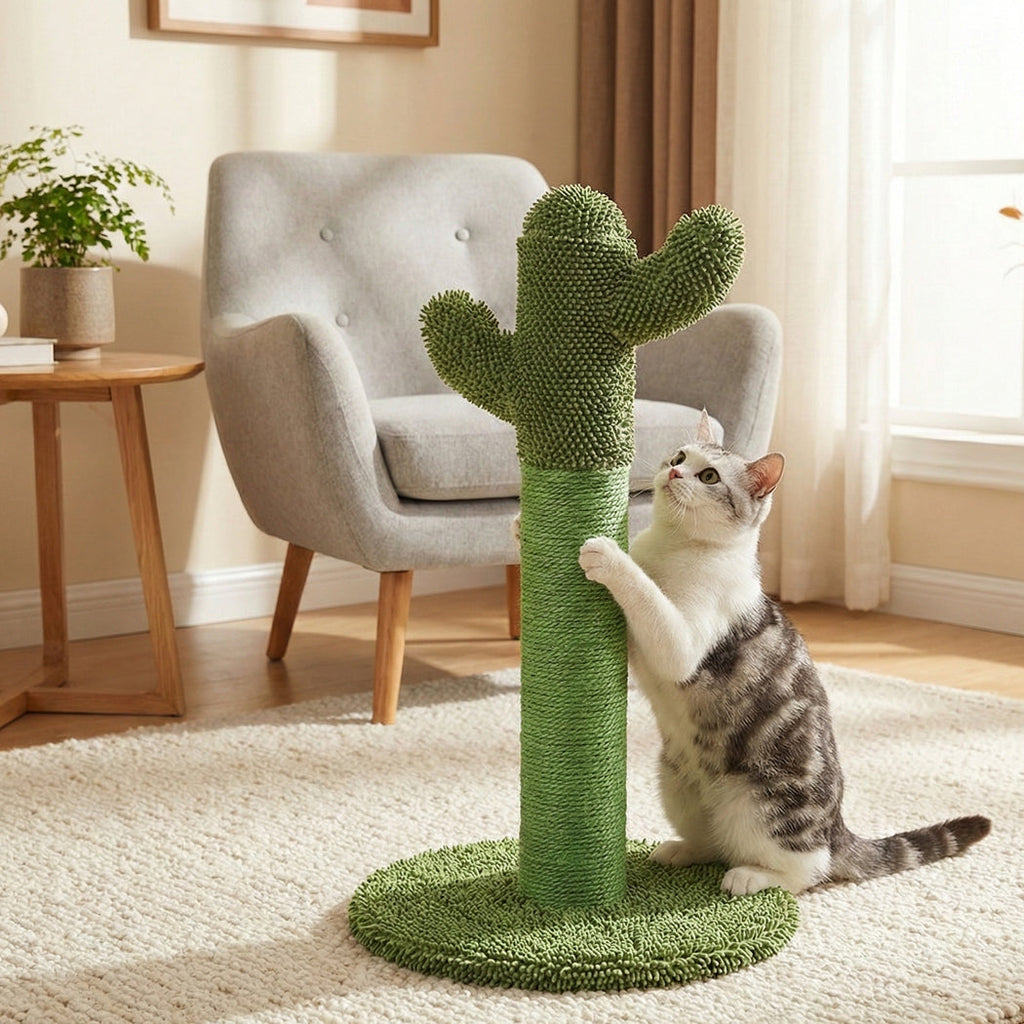 Cat Scratcher Post Cactus
