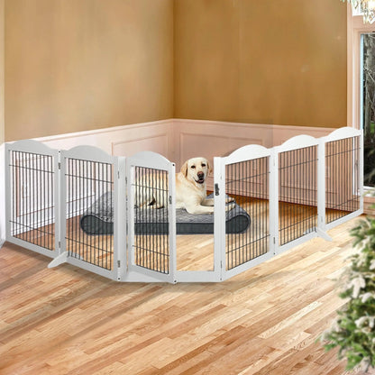 6 Panels Pet Playpen Pet Gate