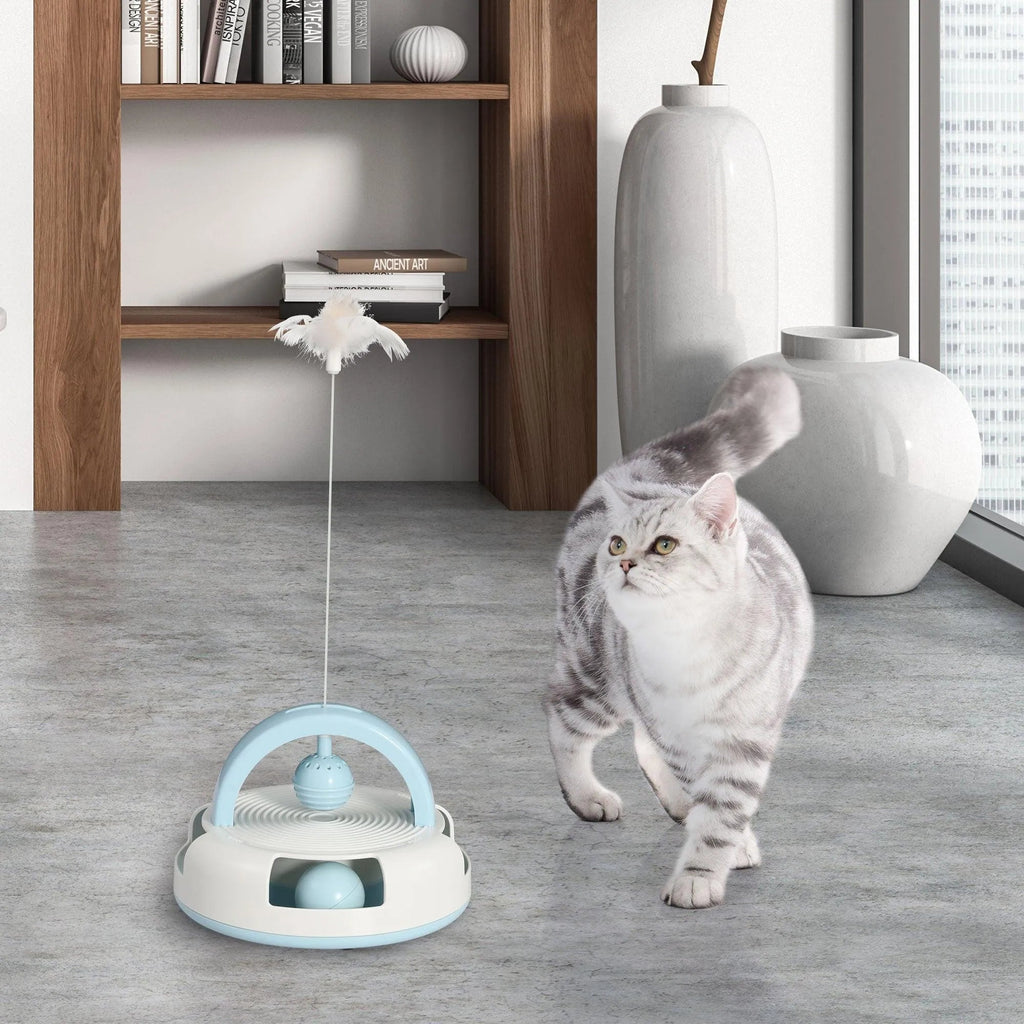 Cat Toys Set Interactive Teaser Scratching Board Tunnel 5 styles