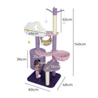 Cat Tree Condo Scratching Post Multi-Level - Purple