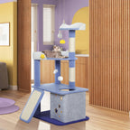 Cat Tree Post Scratching Multi-Level - Blue