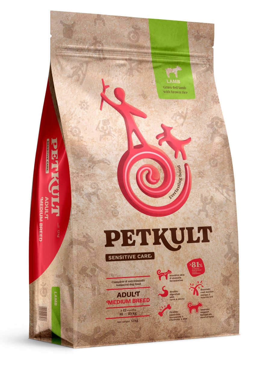 PETKULT Sensitive, Medium, janjetina sa smeđom rižom