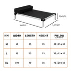 Aluminium Outdoor Dog Bed Frame – Metal Base for Pets