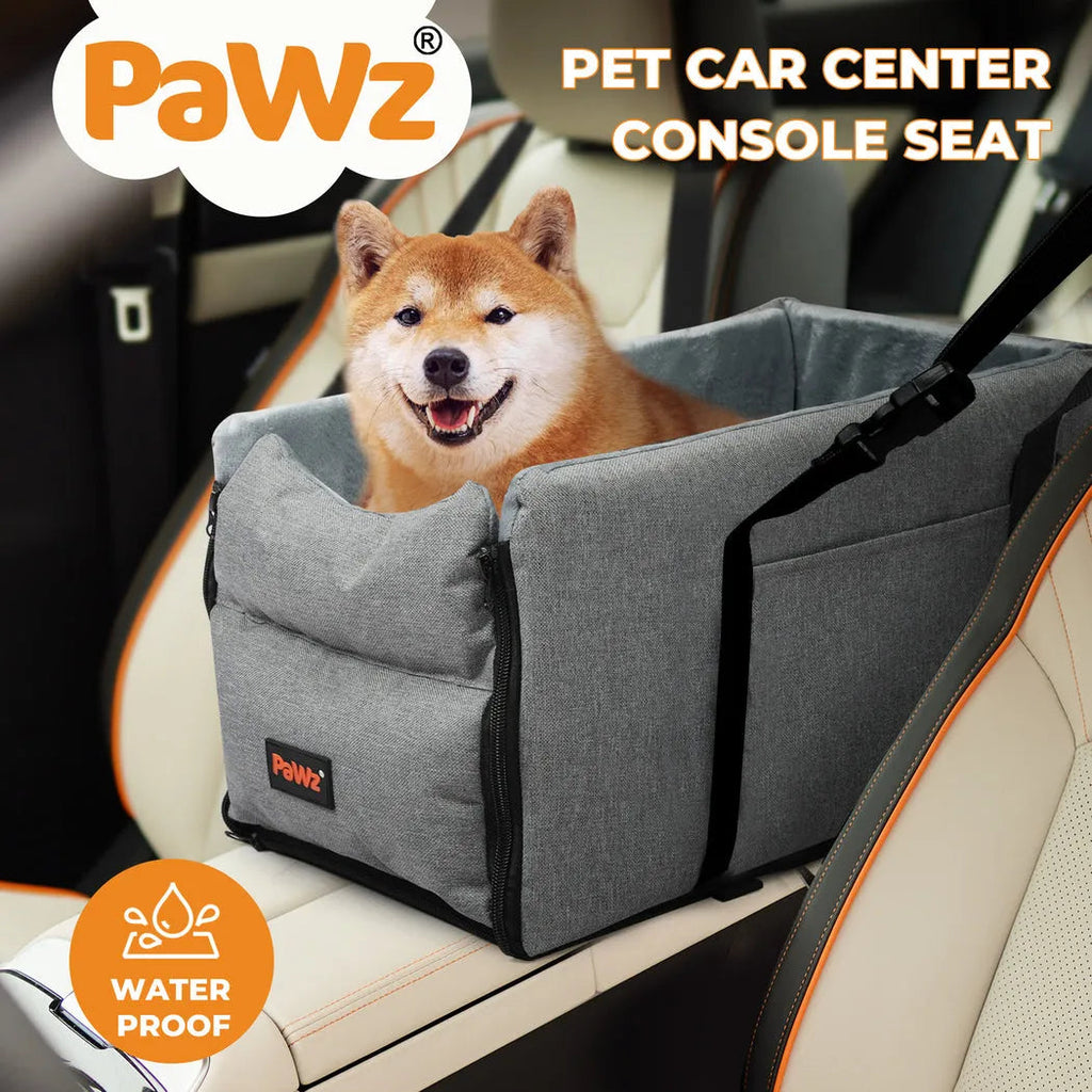 Console Dog Car Seat with Safe Belt Protector