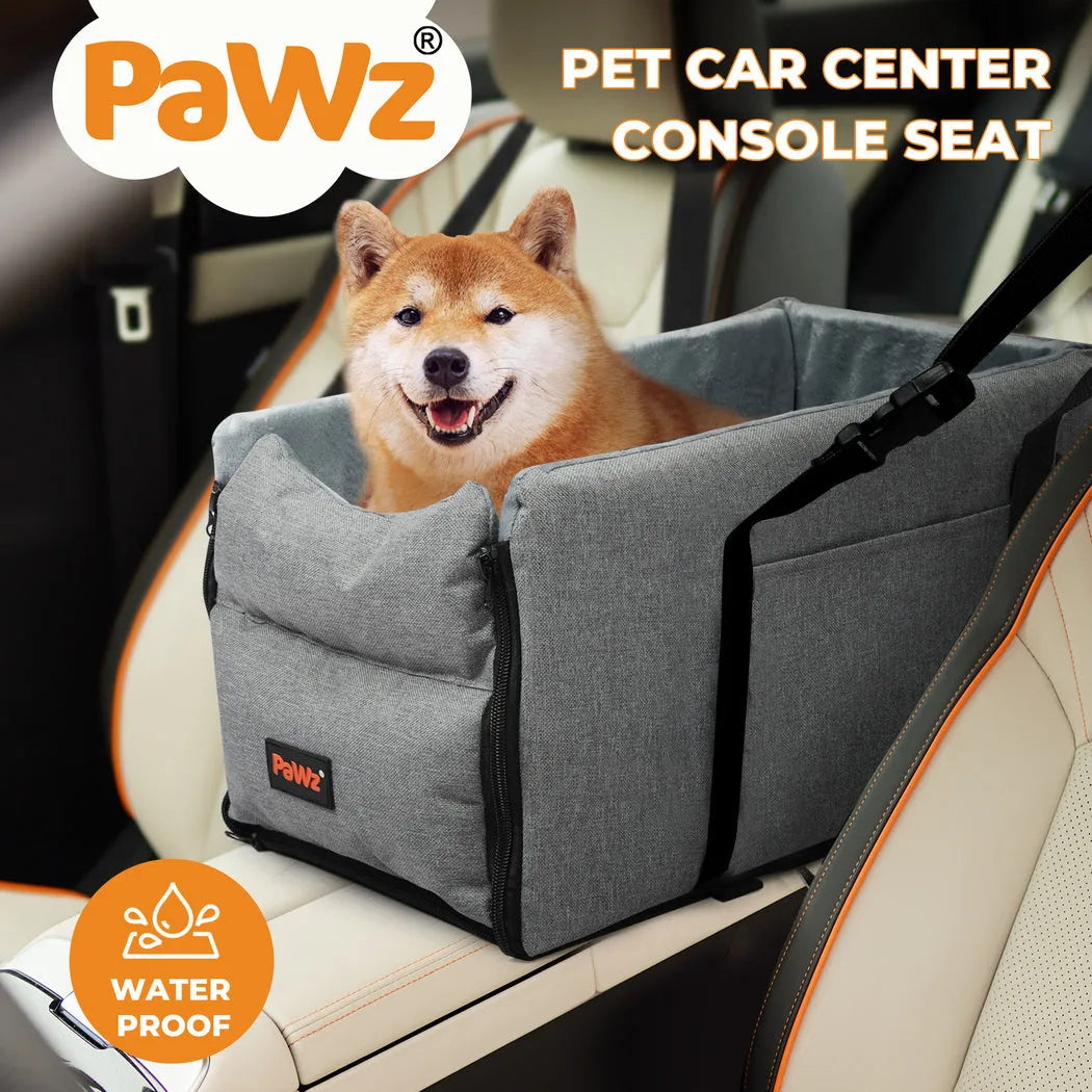 Console Dog Car Seat with Safe Belt Protector