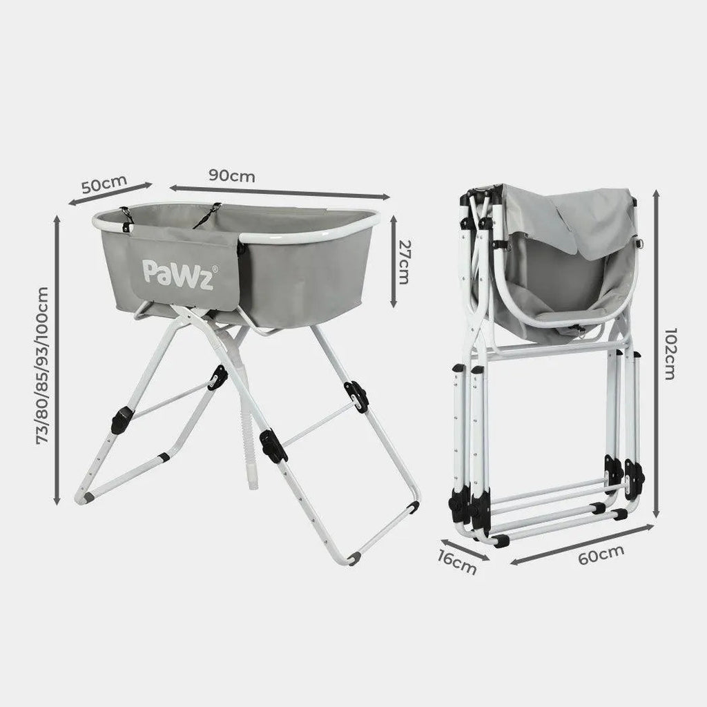 Dog Wash Bathtub - Foldable & Adjustable Height