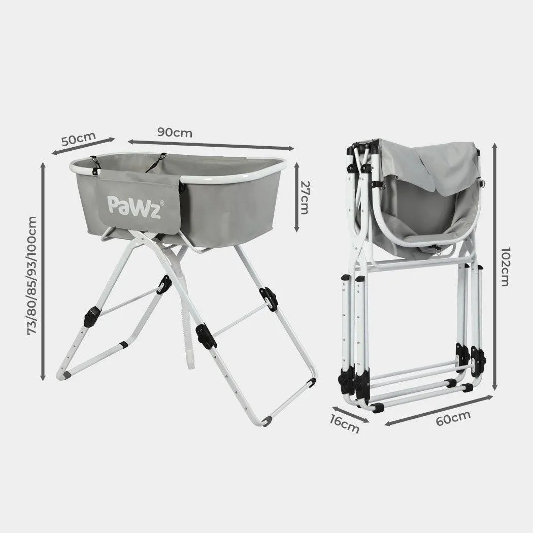Dog Wash Bathtub - Foldable & Adjustable Height