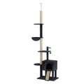 Floor-to-Ceiling Cat Tree Scratching Condo