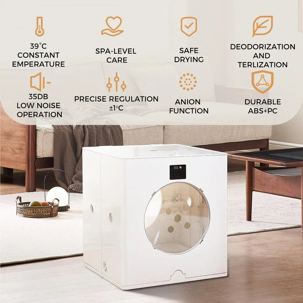 Pet Dryer Box Automatic Grooming for Cats & Dogs