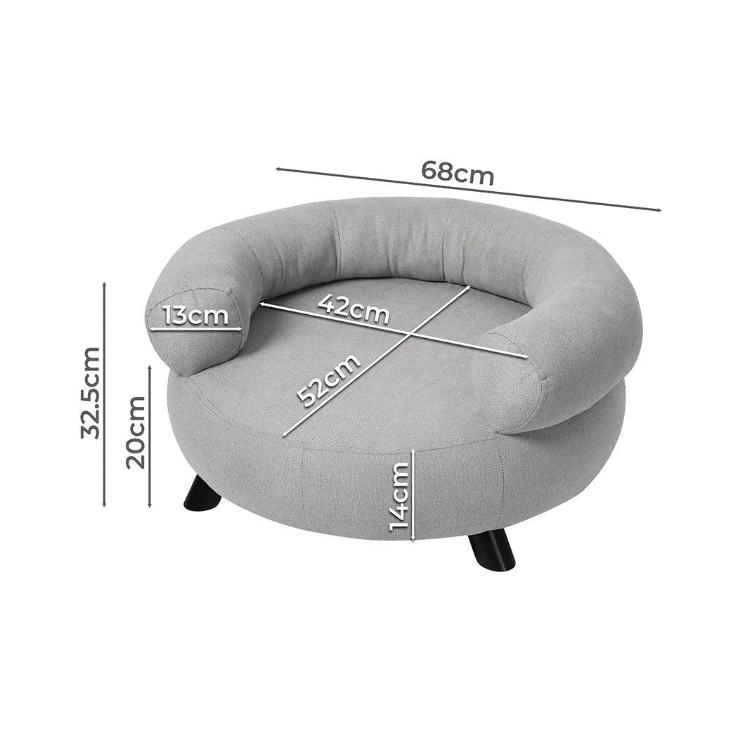 Pet Sofa Bed Soft Round Lounge Couch