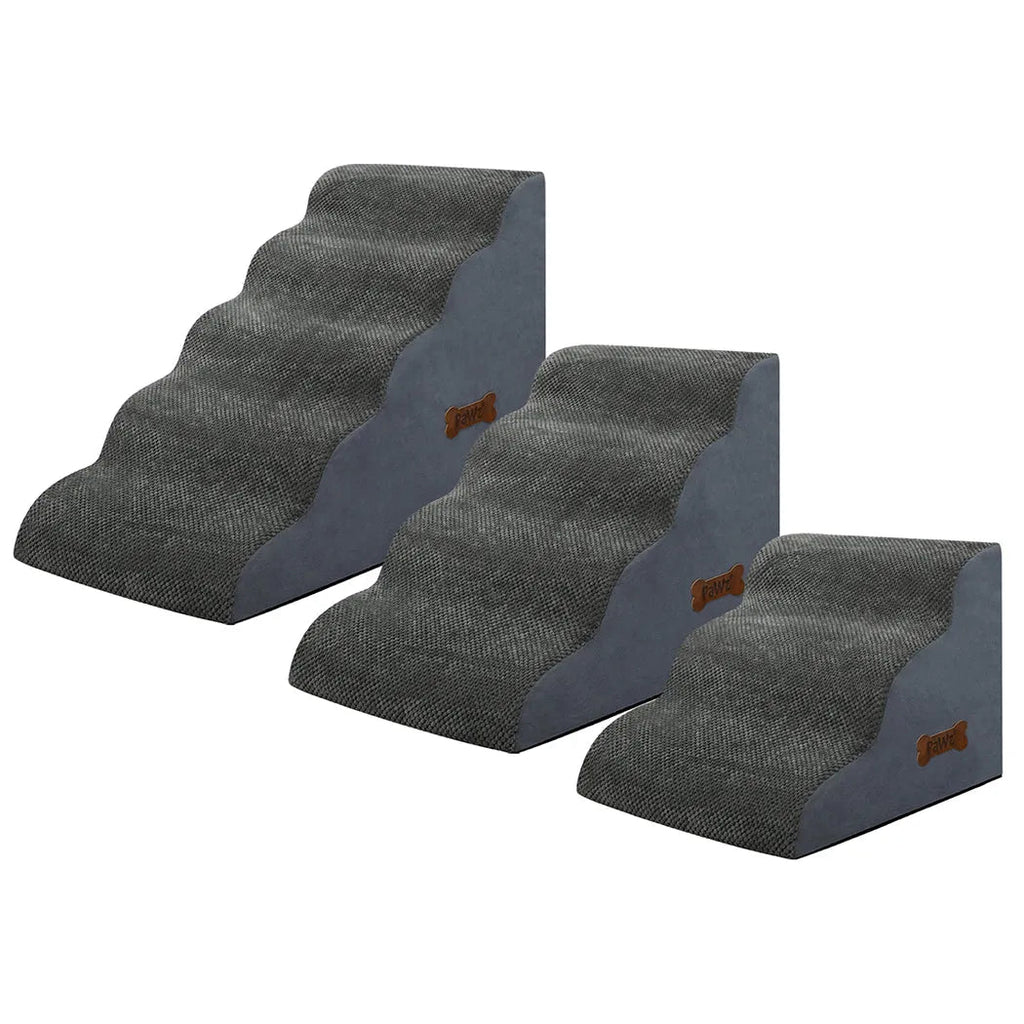 Soft Foam Dog Stairs – Non-Slip Dog Steps for Beds & Couches