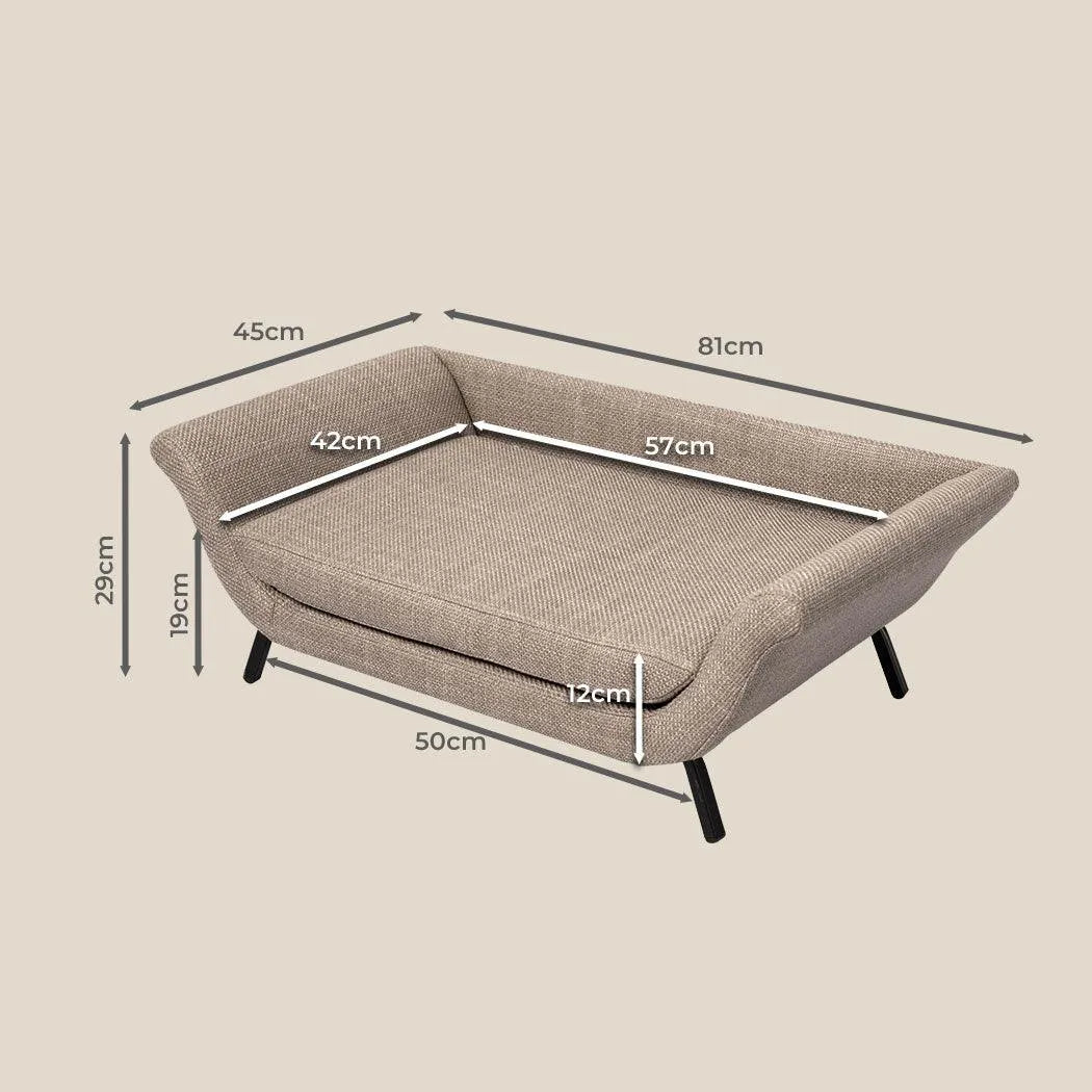 Raised Dog Lounge Bed – Elevated Sofa Style