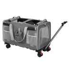 4-Wheel Pet Carrier for Large Dogs & Cats