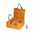 Dog Car Bed – Soft Car Dog Bed for Travel - Orange