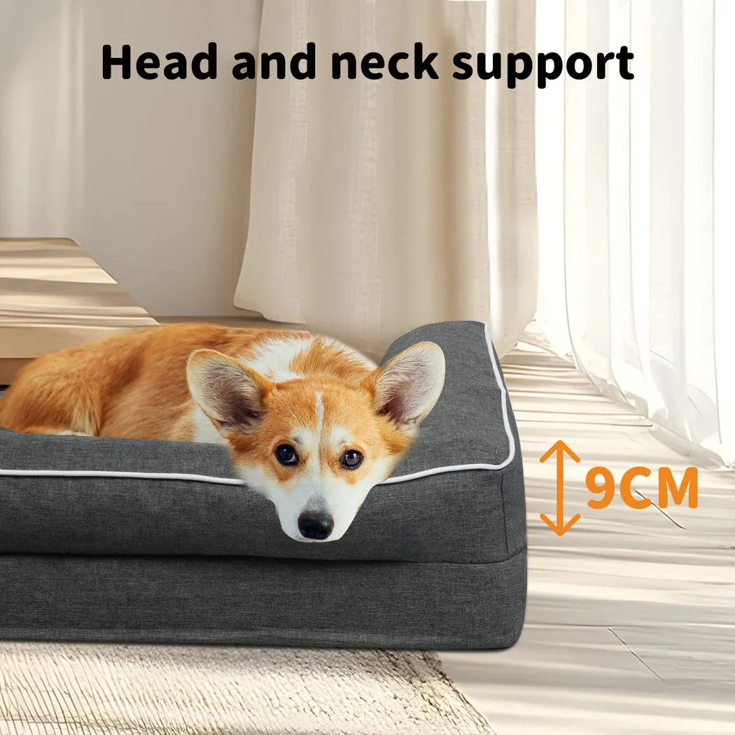 Orthopedic Pet Bed Memory Foam With Cooling Gel