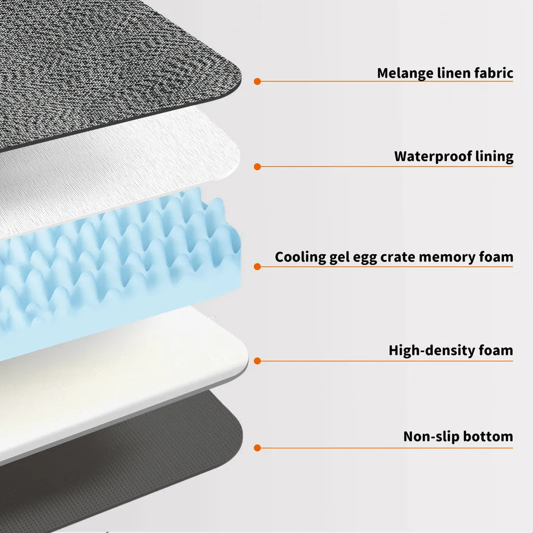 Orthopedic Pet Bed Memory Foam With Cooling Gel