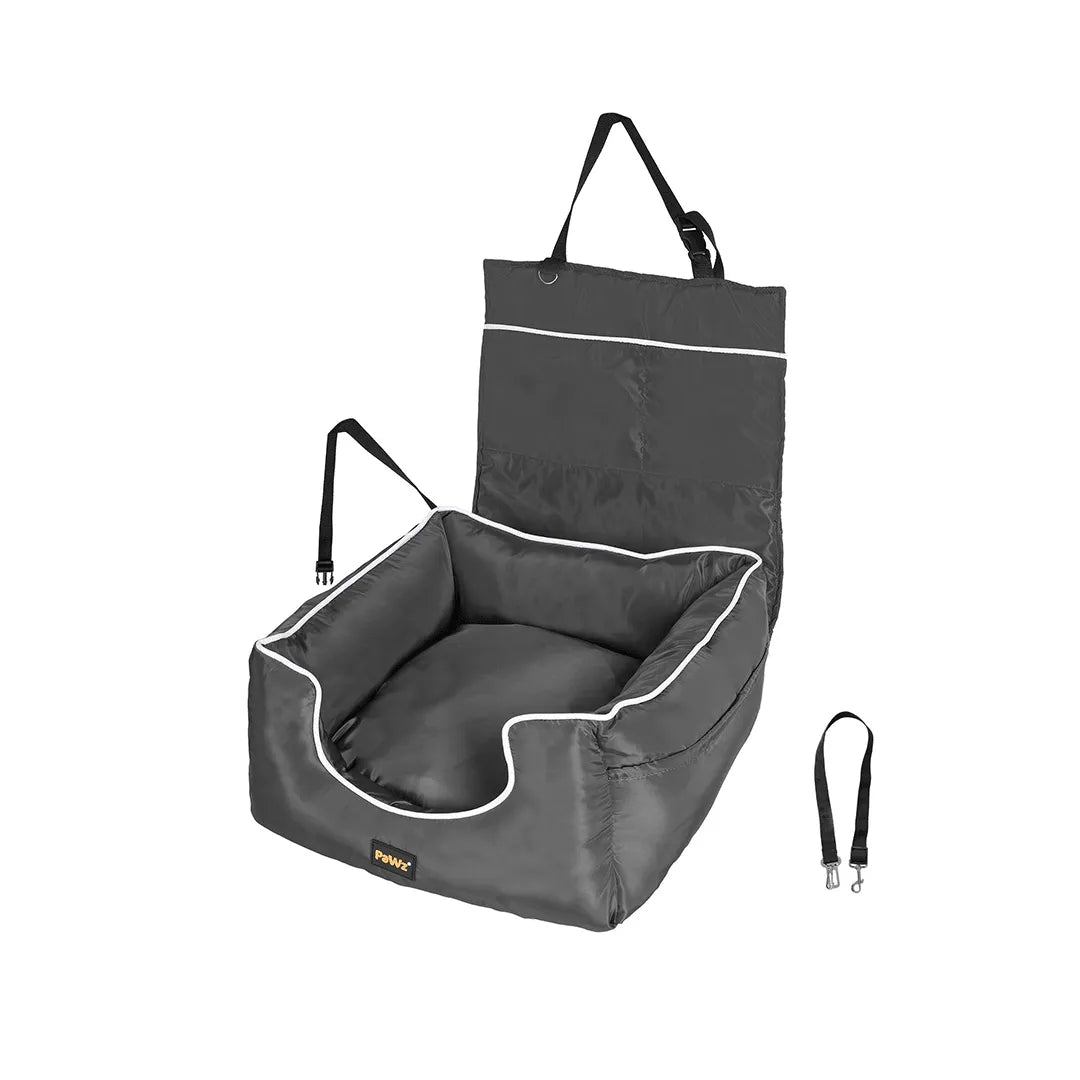 Puppy Car Booster Seat - Grey
