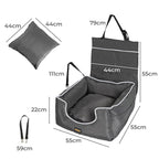 Puppy Car Booster Seat - Grey