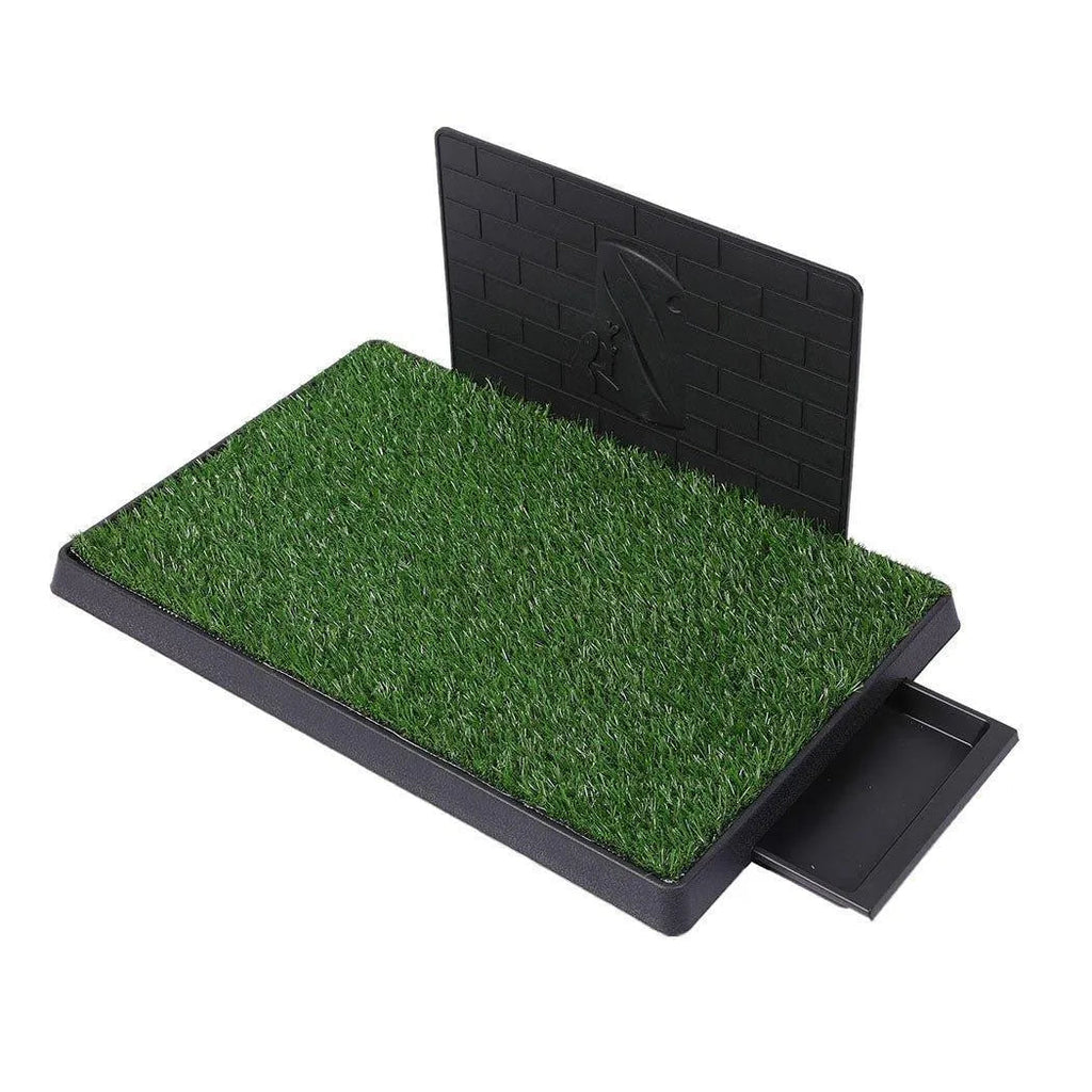 Synthetic Dog Grass Mat with Splash-Proof Wall