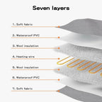 Electric Heating Pet Bed Mat Heated Blanket Pad Timers Removable Cover