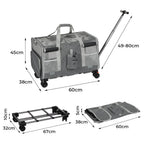 4-Wheel Pet Carrier for Large Dogs & Cats