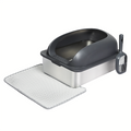 Stainless Steel Cat Litter Box Large Semi-Enclosed