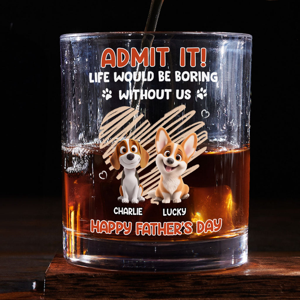 Admit It Orange - Personalized Whiskey Glass