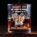 Admit It Orange - Personalized Whiskey Glass