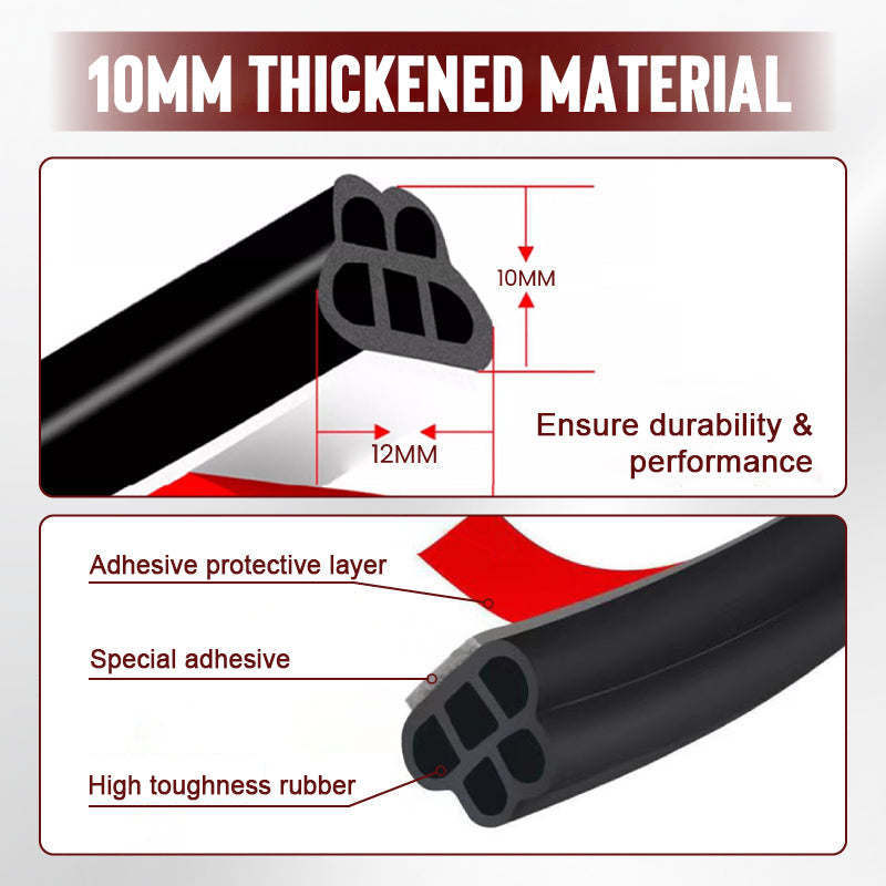 🚗NEW YEAR SALE🤩Dustproof rubber sealing tape for reducing automobile noise