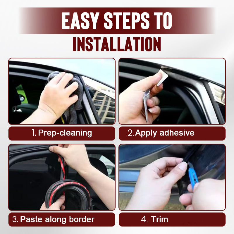 🚗NEW YEAR SALE🤩Dustproof rubber sealing tape for reducing automobile noise
