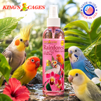 Pink Rainforest Mist Bath Spray for Small Birds 8oz