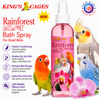 Pink Rainforest Mist Bath Spray for Small Birds 8oz