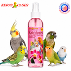 Pink Rainforest Mist Bath Spray for Small Birds 8oz