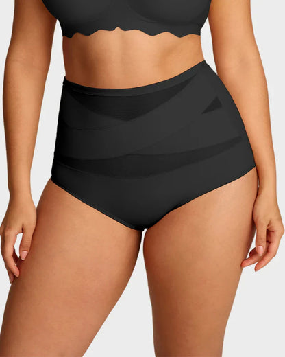 💖Limited Sale 50% OFF💖Plus-Size High-Waist Cross Tummy Control Panties