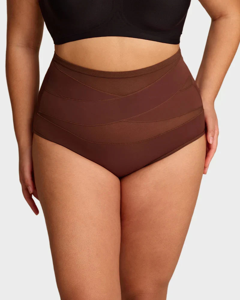 💖Limited Sale 50% OFF💖Plus-Size High-Waist Cross Tummy Control Panties