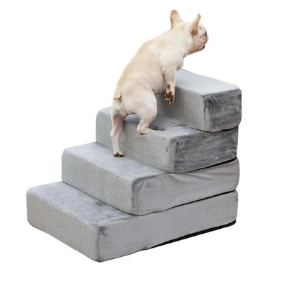 Detachable Pet Stairs Light Grey