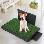 Synthetic Dog Grass Mat with Splash-Proof Wall