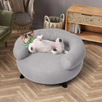 Pet Sofa Bed Soft Round Lounge Couch