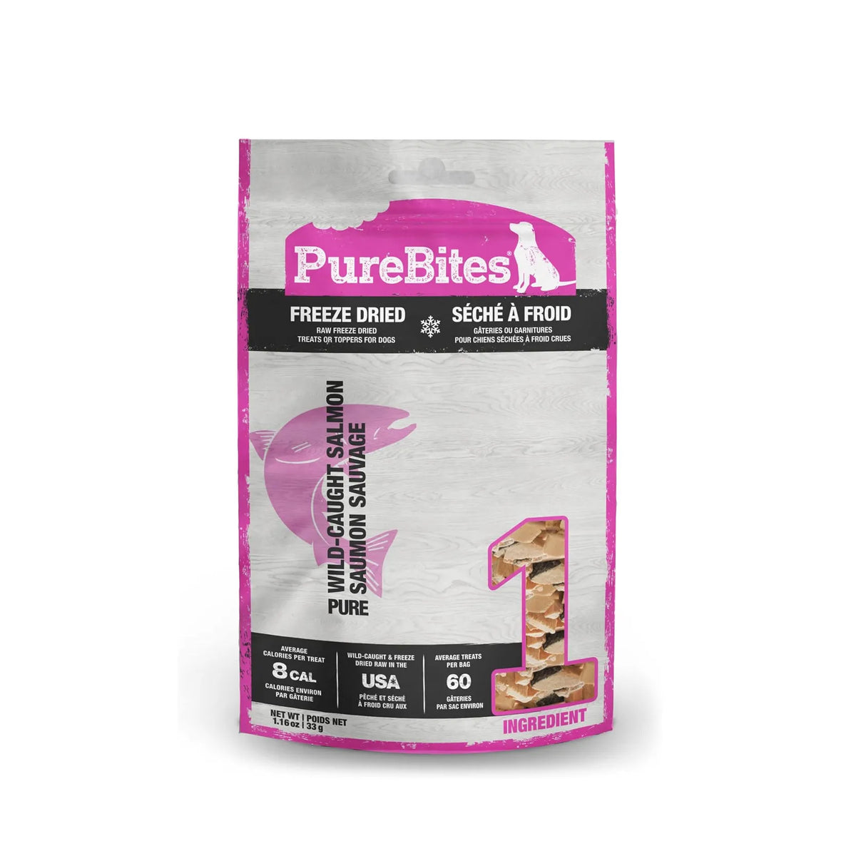 PureBites Freeze Dried Dog Treats - Salmon