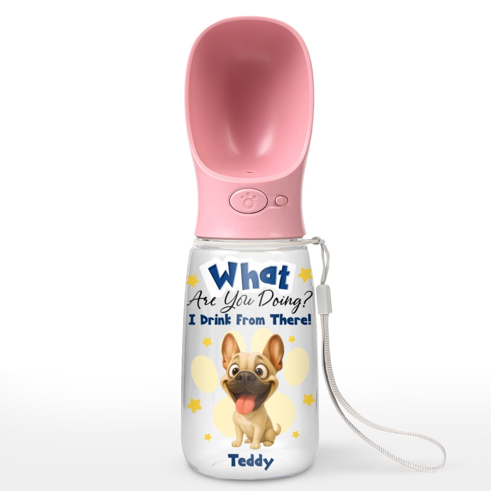We Drink From There - Personalized Pet Water Bottle With Drinking Feeder