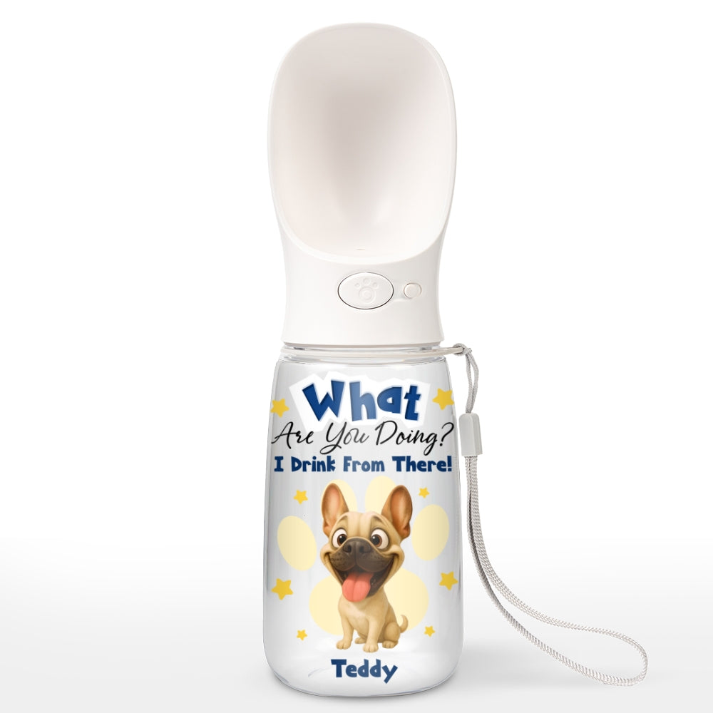 We Drink From There - Personalized Pet Water Bottle With Drinking Feeder