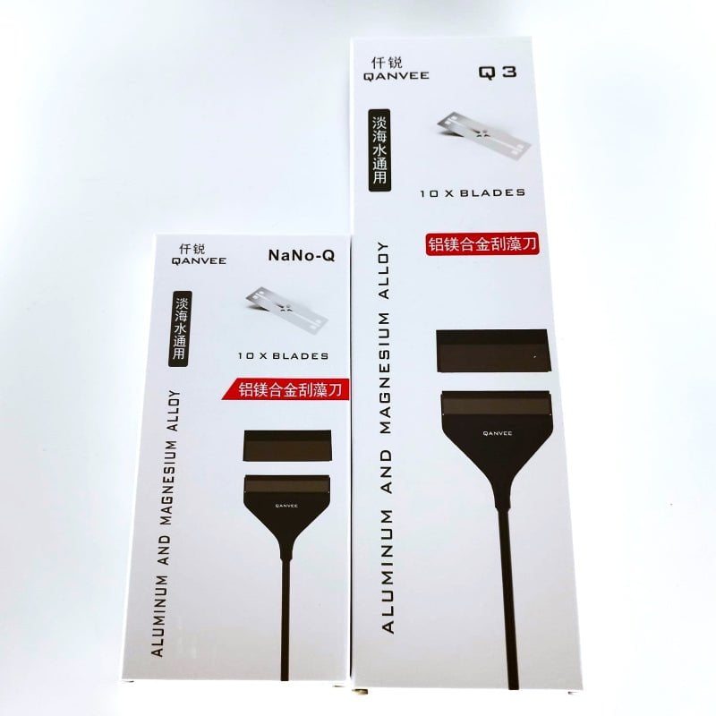 QANVEE - Stylish Black Alloy - Nano-Q Algae Scrapper (40cm Reach)
