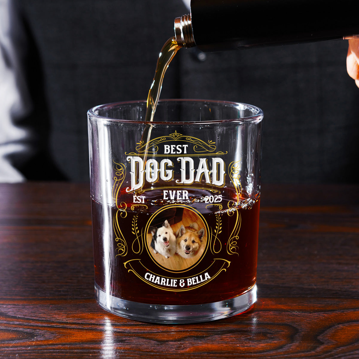 Whiskey Logo Photo - Personalized Whiskey Glass