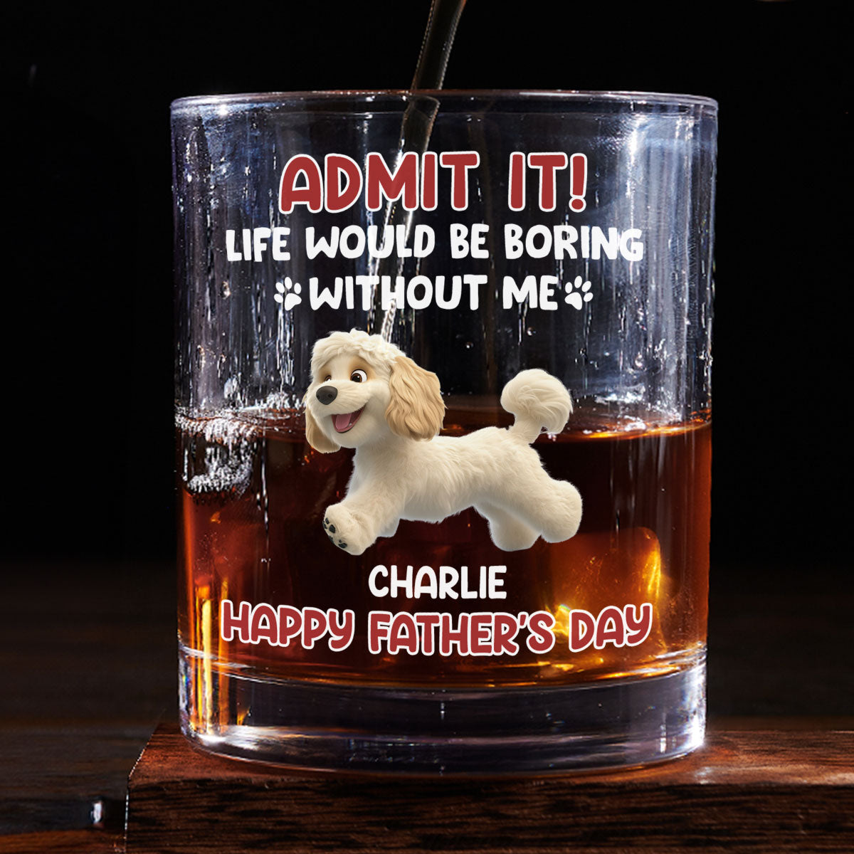 Admit - Personalized Whiskey Glass