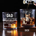 We Woof You With Love - Personalized Whiskey Glass