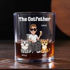 The Catfather Retro - Personalized Whiskey Glass