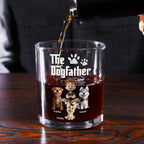 Cool Dogfather - Personalized Whiskey Glass