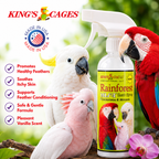 Rainforest Mist White 17oz Bath Spray Cockatoos and Macaws